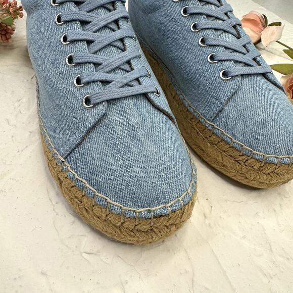 Marc Fisher Mandia 2 Denim Espadrille‎ Sneakers Size 6 - Picture 3 of 10